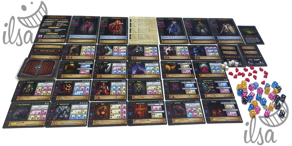One Deck Dungeon materiali